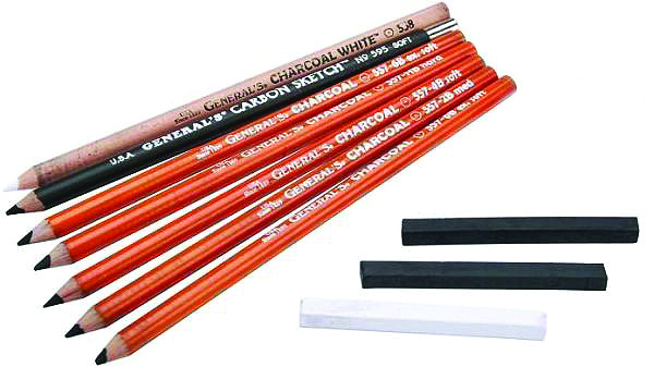 Black 2B 4B & 6B Limited edition General Pencil Compressed Graphite Sticks 4/Pkg 