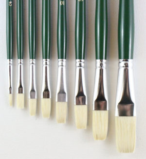 SERIES 1550F H.J. Bristle Brush - Flat (Half sizes with 3/4 length handles)