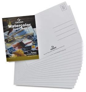 Canson® Watercolour Postcards, 140 lbs., 5" x 7" (pkg of 15)