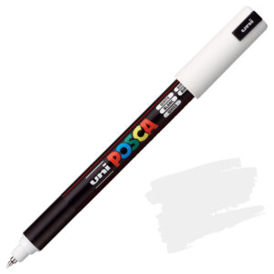 uni® POSCA PC-1MR Water-Based Paint Markers, Ultra Fine Tip (0.7mm), White