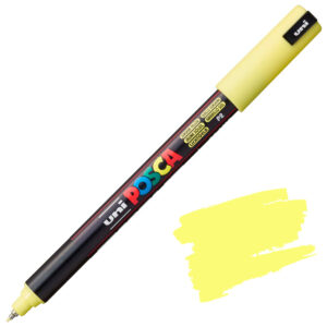 uni® POSCA PC-1MR Water-Based Paint Markers, Ultra Fine Tip (0.7mm), Sunshine Yellow