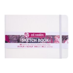 TALENS ART CREATION SKETCHBOOK 140G WHITE COVER 21CM x 14.8CM (A5)