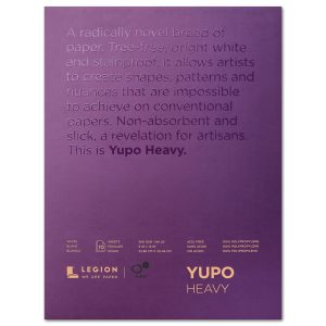 Yupo Pad Heavy White 9"x 12"- 10 sheets 144lbs.
